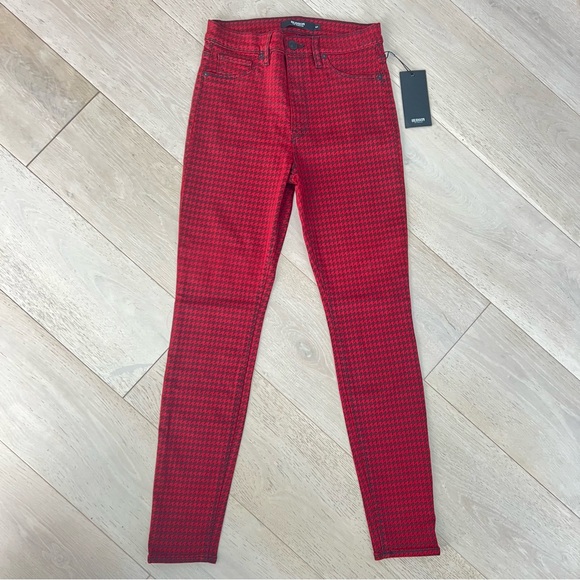 NWT HUDSON JEANS Barbara High-Rise Super Skinny Houndstooth Ankle Jeans - Picture 10 of 10